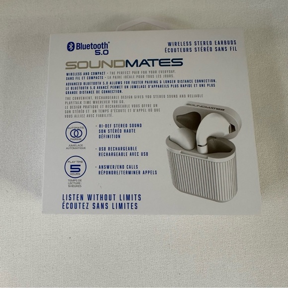 Tzumi Sound Mates Wireless Bluetooth 5.0 Earbuds White - Picture 6 of 6